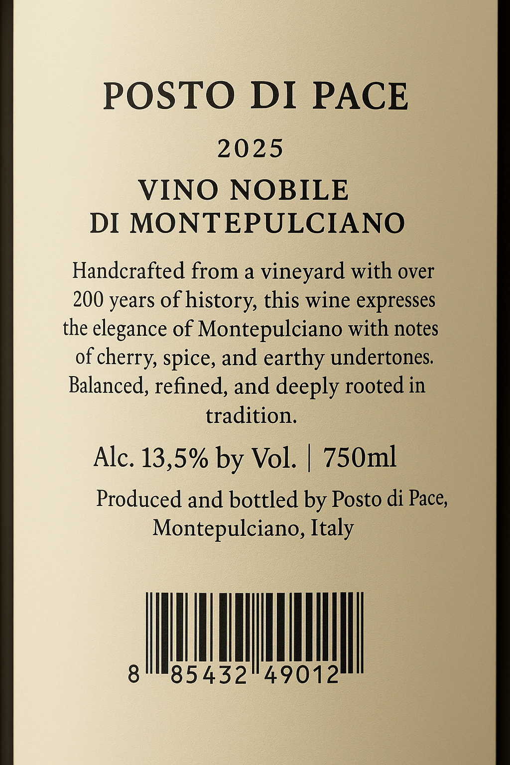 EXTRA VIRGIN OLIVE OIL – MONTEPULCIANO ESTATE (500ML)